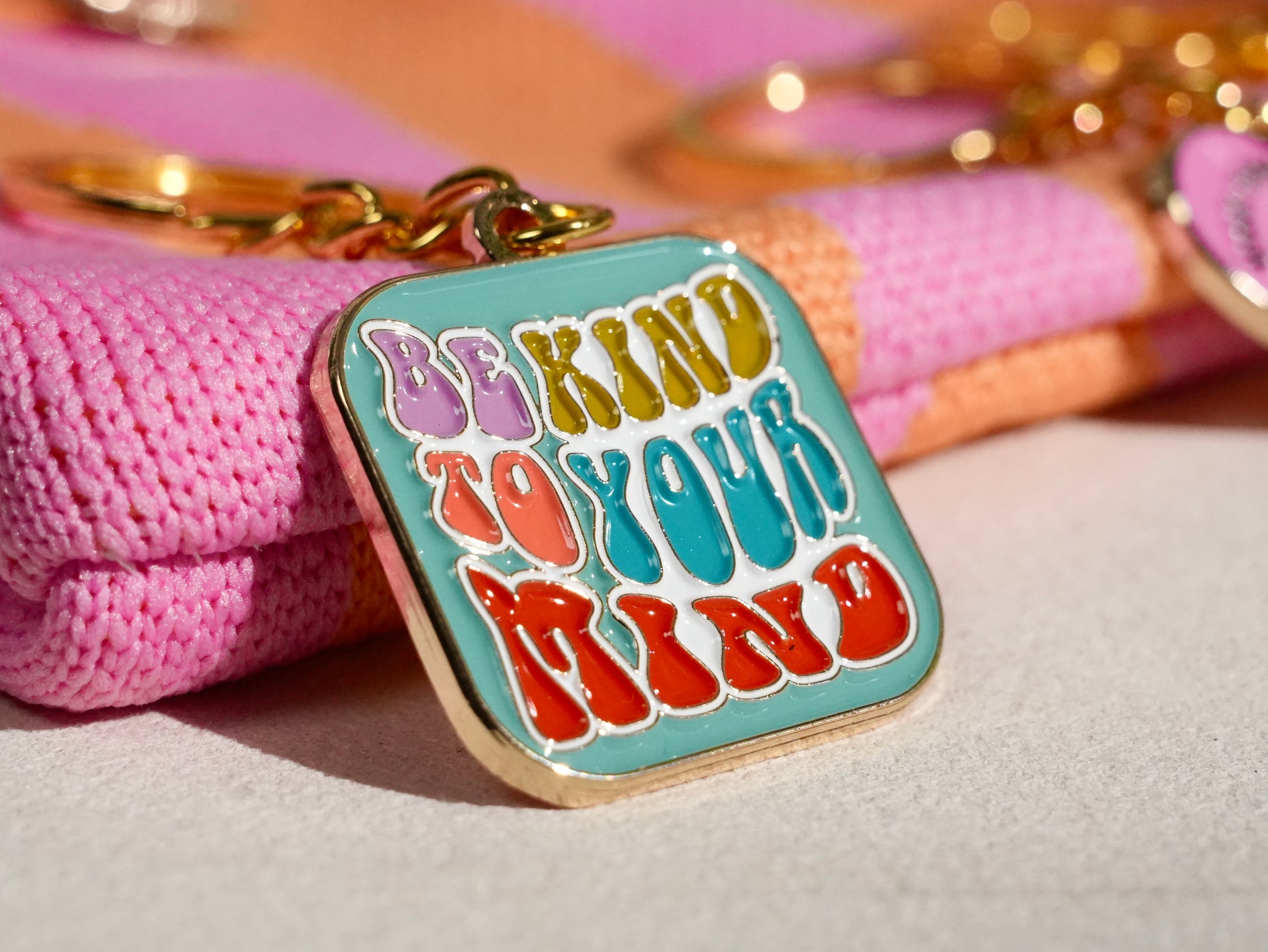 🌈 "BE KIND TO YOUR MIND" Keychain